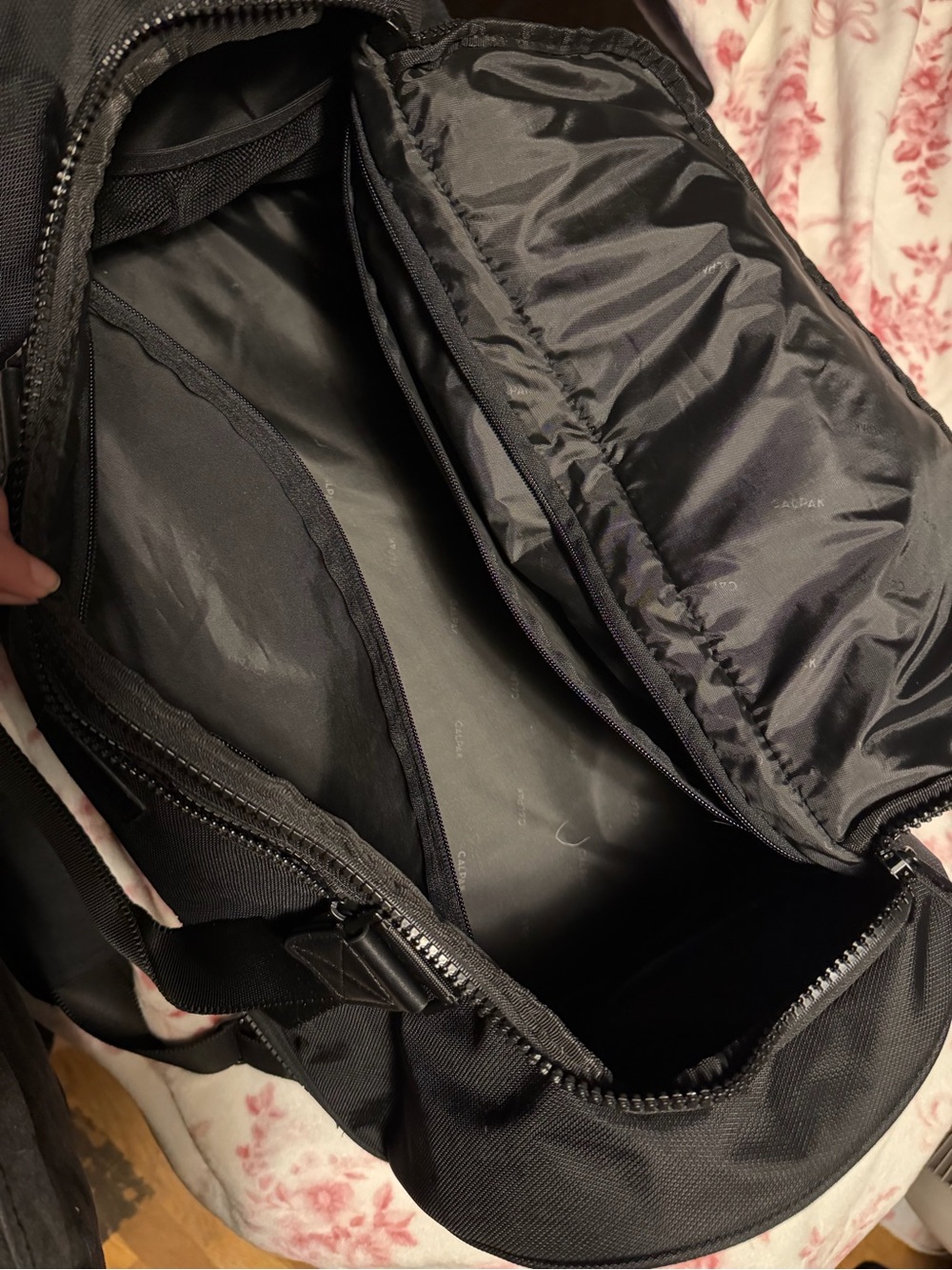 Calpak Black Travel Duffel with Shoe Compartment - Picture 3 of 7